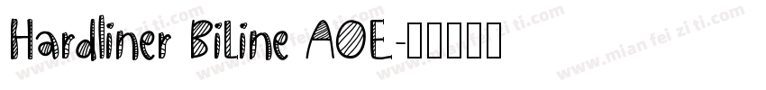 Hardliner BiLine AOE字体转换